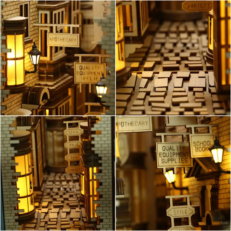 Book Nook Mysterious Ancient Street - Image 4