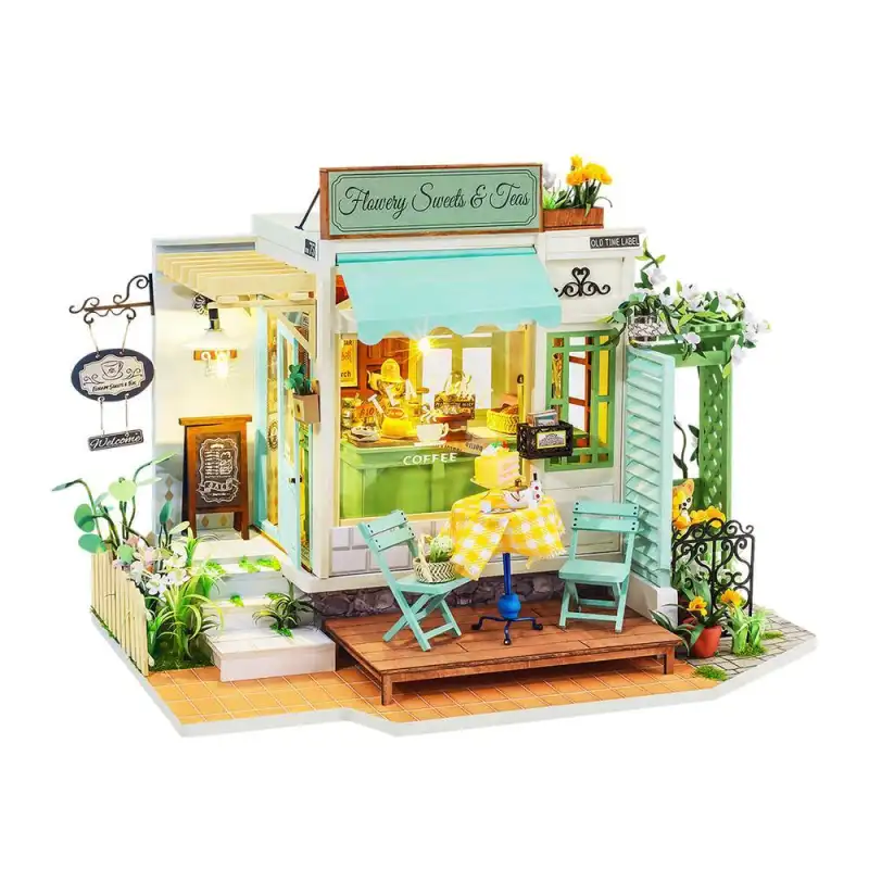 Maison Miniature Flowery Sweets & Tea - Image 2