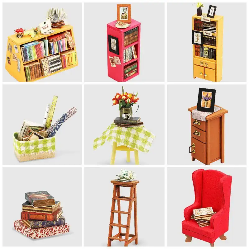 Maison Miniature la bibliothèque de Sam - Image 5